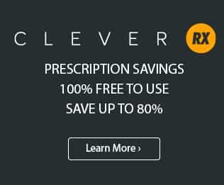 Clever RX Presction Savings 100% Free to Use. Save up to 80%